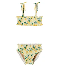 Oranges smocked bikini