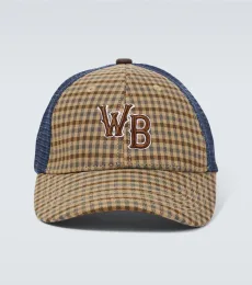 Original monogram checked baseball cap Original monogram checked baseball cap
