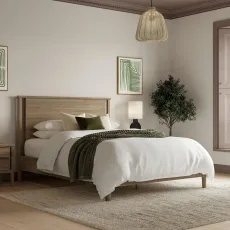 Oscar Bed - Light Wood, Double