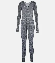 Oséree Combi-pantalon en résille à ornements Oséree Combi-pantalon en résille à ornements
