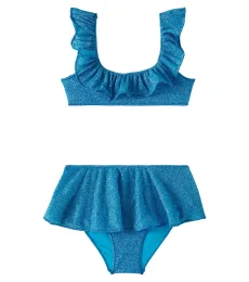 Oséree Kids Bikini Lumière de lamé con volantes Oséree Kids Bikini Lumière de lamé con volantes