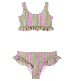 Oséree Kids Bikini Osemini Lumière a rayas con volantes Oséree Kids Bikini Osemini Lumière a rayas con volantes