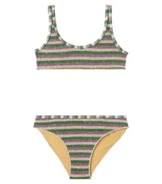 Oséree Kids Bikini rayé en lamé