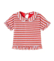 Oséree Kids Top rayé en lamé