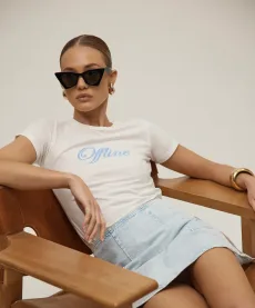 OT Offline Tee - White, SML OT Offline Tee - White, SML