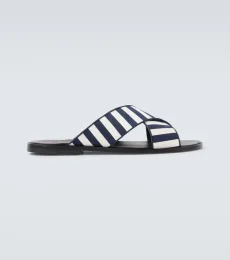 Otawi striped canvas slides Otawi striped canvas slides