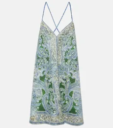 Ottie Swing paisley linen minidress Ottie Swing paisley linen minidress