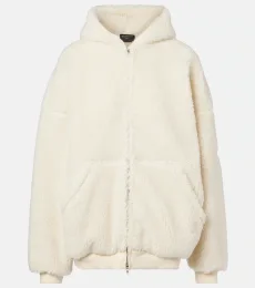 Outerwear faux-shearling hoodie Outerwear faux-shearling hoodie