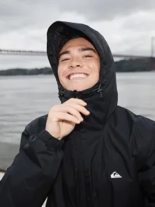 Overcast 3K Parka - Men Black Waterproof Hooded Jacket Overcast 3K Parka - Men Black Waterproof Hooded Jacket