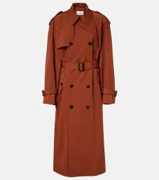 Oversized cotton and silk trench coat Oversized cotton and silk trench coat