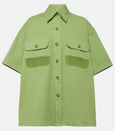 Oversized cotton canvas shirt Oversized cotton canvas shirt