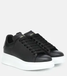 Oversized leather sneakers