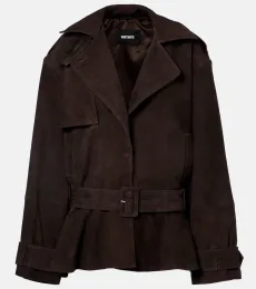 Oversized suede biker jacket Oversized suede biker jacket