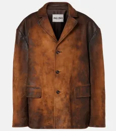 Oversized suede jacket