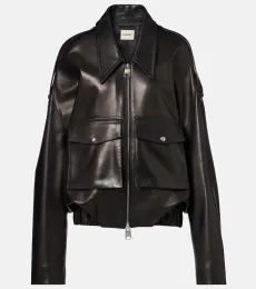 Owey oversized leather jacket Owey oversized leather jacket
