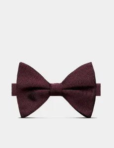 Oxblood Grosgrain 1913 Bow Tie Ready Tied Ox Blood Red Silk Plain Men's Oxblood Grosgrain 1913 Bow Tie Ready Tied Ox Blood Red Silk Plain Men's