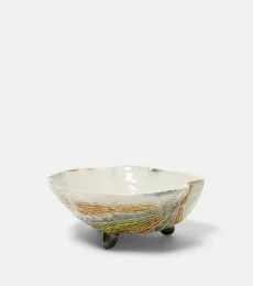 Oyster Scallops ceramic salad bowl