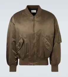 Padded twill bomber jacket Padded twill bomber jacket