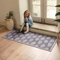 Paisley Grey Washable Runner