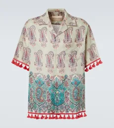 Paisley linen bowling shirt Paisley linen bowling shirt