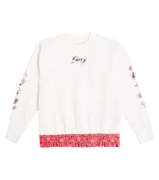 Paisley printed cotton jersey sweatshirt