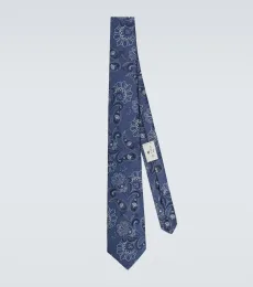 Paisley silk jacquard tie