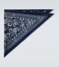 Paisley silk pocket square Paisley silk pocket square