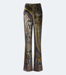 Paisley velvet flared pants Paisley velvet flared pants