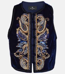 Paisley velvet vest Paisley velvet vest