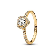 Pandora Gold Heart Ring - 58 Pandora Ring
