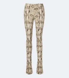 Pantalon ajusté à imprimé serpent Pantalon ajusté à imprimé serpent