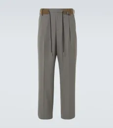 Pantalon ample à taille mi-haute Pantalon ample à taille mi-haute