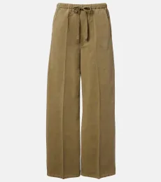 Pantalon ample Aurora en coton et lin Pantalon ample Aurora en coton et lin