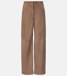 Pantalon ample en daim Pantalon ample en daim