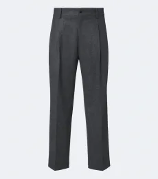 Pantalon ample en flanelle de laine Pantalon ample en flanelle de laine