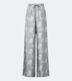 Pantalon ample en satin de soie Pantalon ample en satin de soie