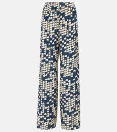 Pantalon ample imprimé en Cady Couture Pantalon ample imprimé en Cady Couture