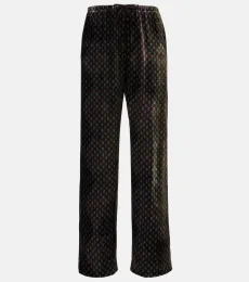 Pantalon ample imprimé en satin Pantalon ample imprimé en satin