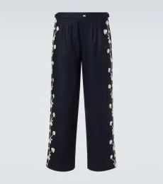 Pantalon ample Snowdrop en laine mélangée Pantalon ample Snowdrop en laine mélangée