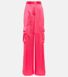 Pantalon cargo en satin Pantalon cargo en satin