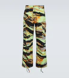 Pantalon cargo imprimé en coton Pantalon cargo imprimé en coton