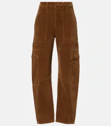 Pantalon cargo Marcelle en velours côtelé de coton Pantalon cargo Marcelle en velours côtelé de coton