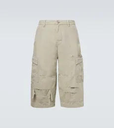 Pantalon cargo raccourci en coton Pantalon cargo raccourci en coton