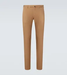 Pantalon chino en coton mélangé