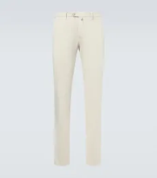 Pantalon chino en coton mélangé