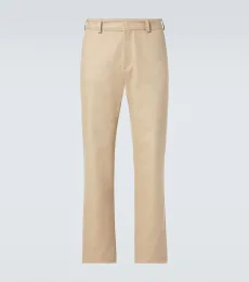 Pantalon chino en coton mélangé