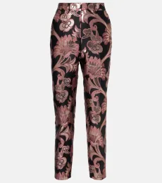 Pantalon de costume en jacquard à fleurs Pantalon de costume en jacquard à fleurs