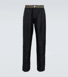Pantalon de pyjama Barocco en soie Pantalon de pyjama Barocco en soie