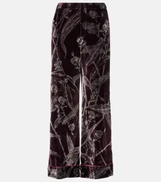 Pantalon de pyjama en satin à fleurs Pantalon de pyjama en satin à fleurs