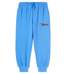 Pantalon de survêtement brodé en coton Pantalon de survêtement brodé en coton